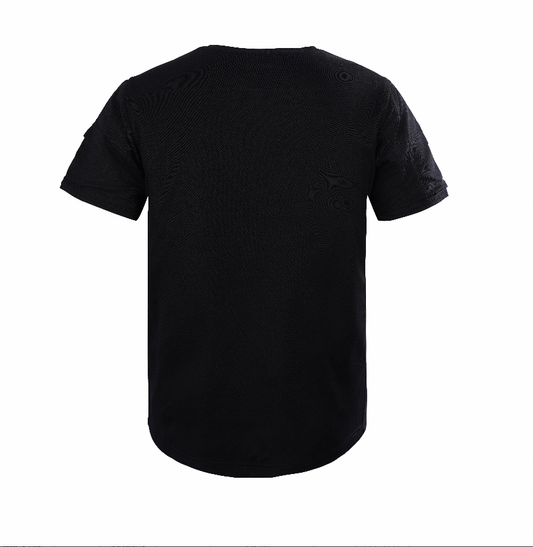 09 Black stab-proof short-sleeved shirt